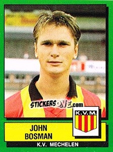Cromo John Bosman - Football Belgium 1988-1989 - Panini