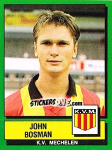 Sticker John Bosman - Football Belgium 1988-1989 n. 235 - Panini