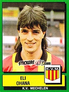 Sticker Eli Ohana - Football Belgium 1988-1989 - Panini
