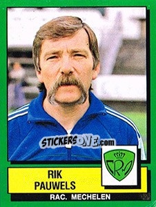 Cromo Rik Pauwels - Football Belgium 1988-1989 - Panini