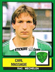 Sticker Carl Massagie - Football Belgium 1988-1989 - Panini
