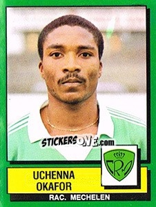 Cromo Uchenna Okafor - Football Belgium 1988-1989 - Panini