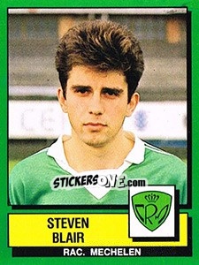 Cromo Steven Blair - Football Belgium 1988-1989 n. 249 - Panini