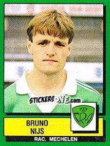 Sticker Bruno Nijs - Football Belgium 1988-1989 - Panini