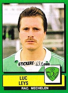 Figurina Luc Leys - Football Belgium 1988-1989 - Panini