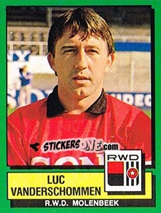 Figurina Luc Vanderschommen - Football Belgium 1988-1989 - Panini