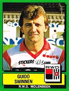 Sticker Guido Swinnen - Football Belgium 1988-1989 - Panini