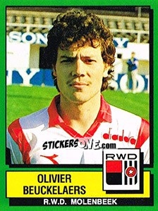 Sticker Olivier Beuckelaers - Football Belgium 1988-1989 - Panini