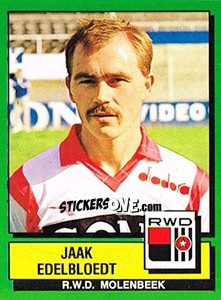 Sticker Jaak Edelbloedt - Football Belgium 1988-1989 n. 265 - Panini