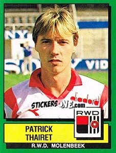 Figurina Patrick Thairet - Football Belgium 1988-1989 - Panini