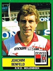 Sticker Joachim Benfeld - Football Belgium 1988-1989 - Panini