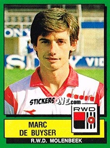 Sticker Marc De Buyser - Football Belgium 1988-1989 - Panini