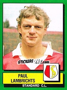 Cromo Paul Lambrichts - Football Belgium 1988-1989 - Panini