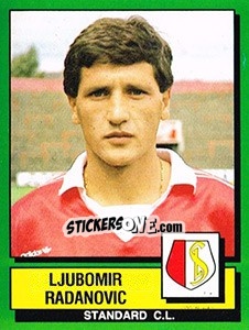 Sticker Ljubomir Radanovic - Football Belgium 1988-1989 - Panini