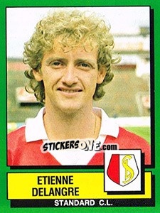 Sticker Etienne Delangre - Football Belgium 1988-1989 - Panini
