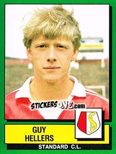 Figurina Guy Hellers - Football Belgium 1988-1989 - Panini
