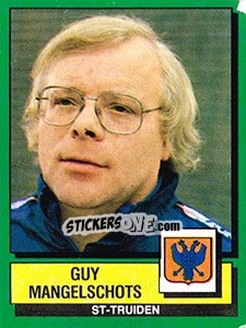 Sticker Guy Mangelschots - Football Belgium 1988-1989 - Panini