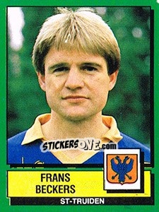 Sticker Frans Beckers - Football Belgium 1988-1989 - Panini