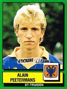 Sticker Alain Peetermans - Football Belgium 1988-1989 n. 302 - Panini