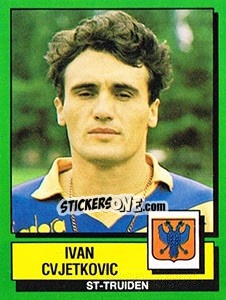 Sticker Ivan Cvjetkovic - Football Belgium 1988-1989 - Panini