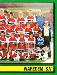 Sticker Equipe/Elftal - Football Belgium 1988-1989 - Panini