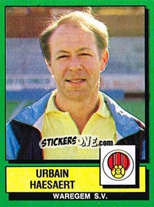 Sticker Urbain Haesaert - Football Belgium 1988-1989 - Panini