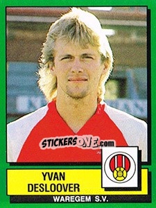 Figurina Yvan Desloover - Football Belgium 1988-1989 - Panini