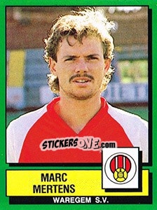 Figurina Marc Mertens - Football Belgium 1988-1989 - Panini