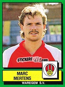 Sticker Marc Mertens - Football Belgium 1988-1989 n. 317 - Panini