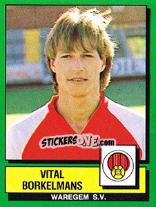 Sticker Vital Borkelmans - Football Belgium 1988-1989 - Panini