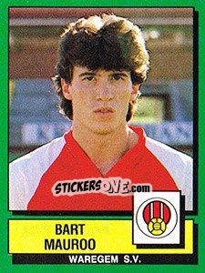 Cromo Bart Mauroo - Football Belgium 1988-1989 n. 319 - Panini