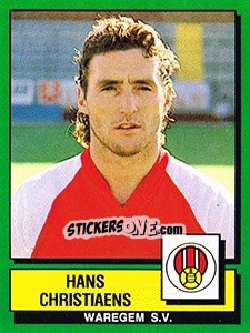 Sticker Hans Christiaens - Football Belgium 1988-1989 - Panini