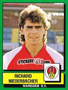 Cromo Richard Niederbacher - Football Belgium 1988-1989 - Panini
