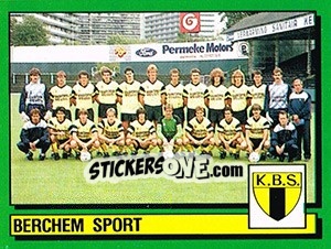 Sticker Equipe/Elftal - Football Belgium 1988-1989 - Panini