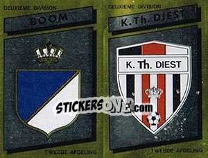 Cromo Armoiries Embleem (Boom - K.Th. Diest ) - Football Belgium 1988-1989 - Panini