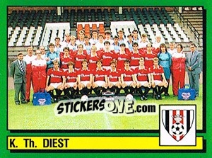 Sticker Equipe/Elftal - Football Belgium 1988-1989 - Panini