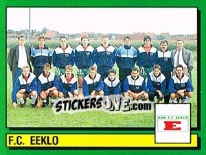 Sticker Equipe/Elftal - Football Belgium 1988-1989 - Panini