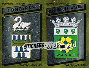 Sticker Armoiries Embleem (Tongeren - Racing Jet Wavre ) - Football Belgium 1988-1989 n. 349 - Panini