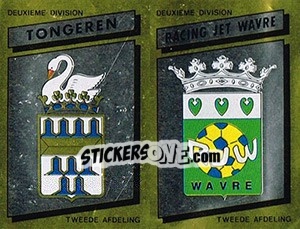 Figurina Armoiries Embleem (Tongeren - Racing Jet Wavre ) - Football Belgium 1988-1989 - Panini