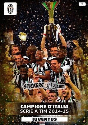 Figurina Campione in carica Serie A TIM - Calciatori 2015-2016. Adrenalyn XL - Panini