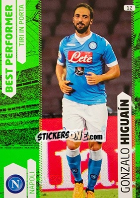 Sticker Gonzalo Higuain - Calciatori 2015-2016. Adrenalyn XL n. 12 - Panini