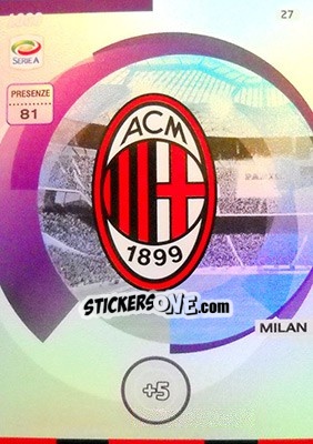 Sticker Logo - Calciatori 2015-2016. Adrenalyn XL n. 27 - Panini