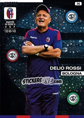 Sticker Delio Rossi - Calciatori 2015-2016. Adrenalyn XL n. 36 - Panini