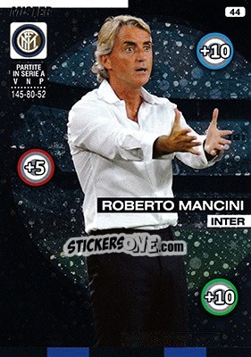 Sticker Roberto Mancini - Calciatori 2015-2016. Adrenalyn XL n. 44 - Panini