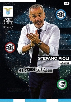 Sticker Stefano Pioli - Calciatori 2015-2016. Adrenalyn XL n. 46 - Panini