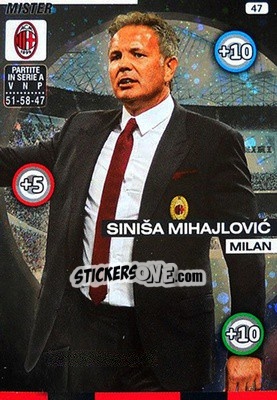 Sticker Siniša Mihajlovic - Calciatori 2015-2016. Adrenalyn XL n. 47 - Panini