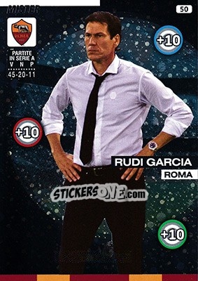 Sticker Rudi García - Calciatori 2015-2016. Adrenalyn XL n. 50 - Panini