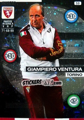 Sticker Giampiero Ventura - Calciatori 2015-2016. Adrenalyn XL n. 53 - Panini