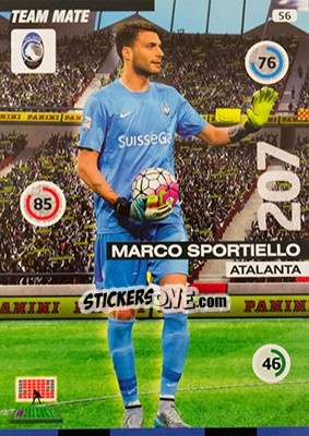Sticker Marco Sportiello - Calciatori 2015-2016. Adrenalyn XL n. 56 - Panini