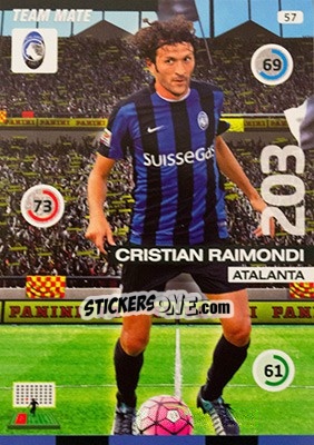 Cromo Cristian Raimondi - Calciatori 2015-2016. Adrenalyn XL - Panini